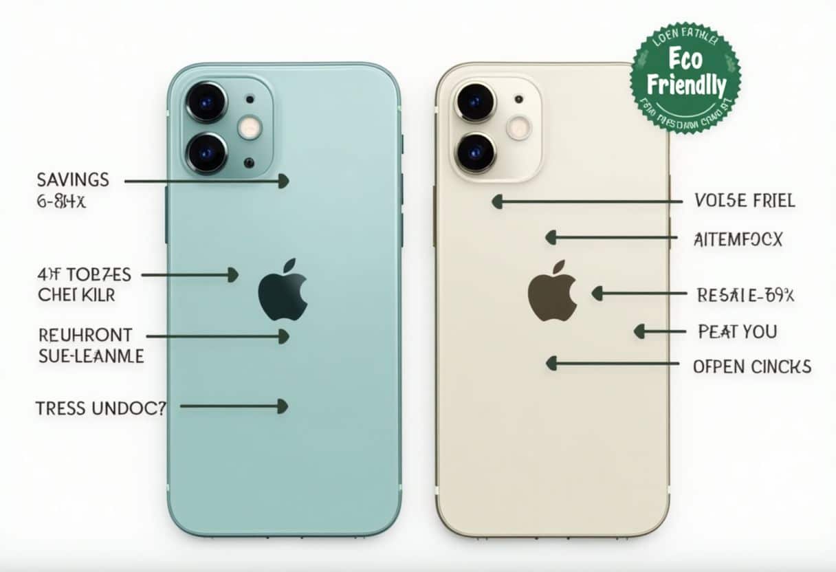 Quelle est la valeur de revente d’un iPhone reconditionné par rapport à un modèle neuf ?